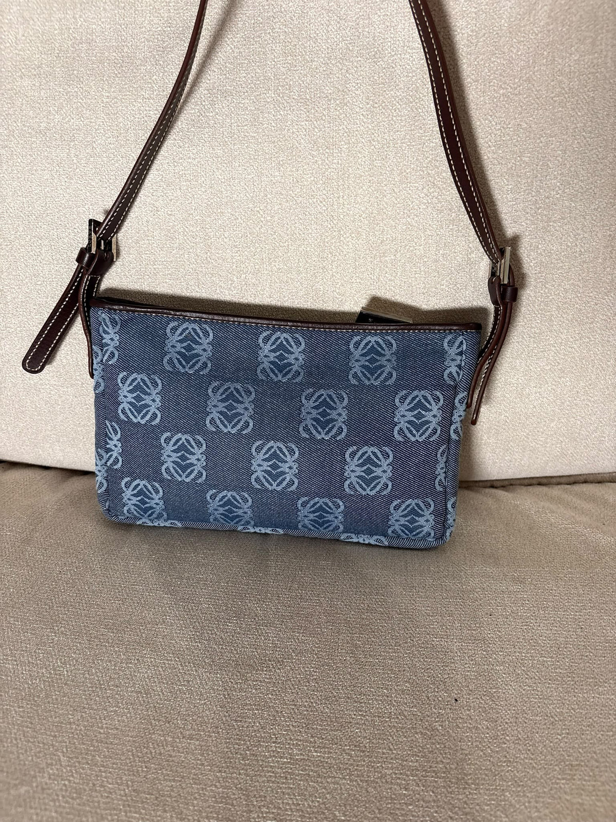 Loewe Pochette Denim Anagram