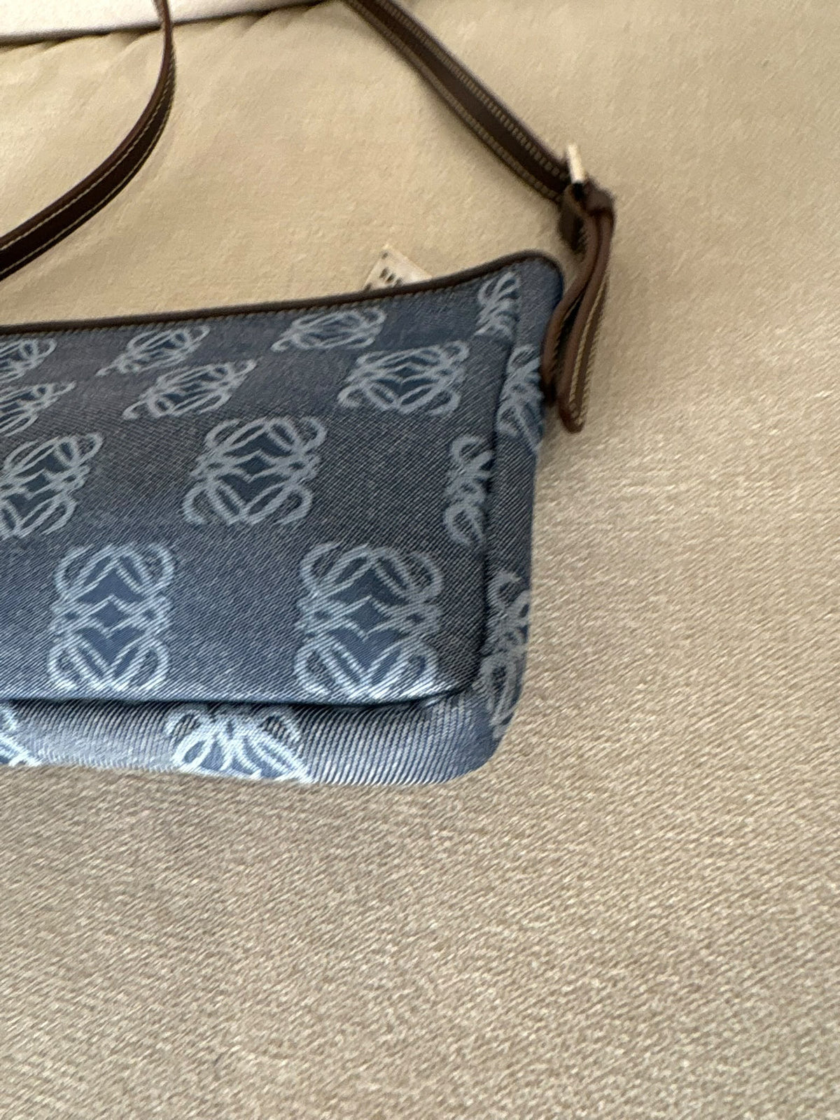 Loewe Pochette Denim Anagram
