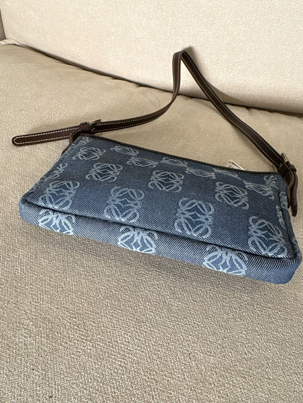 Loewe Pochette Denim Anagram